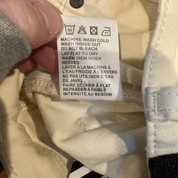 Sandrine Rose SR vs High Rise Flare Jeans 27 ALPES Cream Bell Bottom NWT - Picture 8 of 11